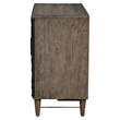 Uttermost Shield 2-Door Farmhouse Wood and Metal Cabinet in Brown/Gray