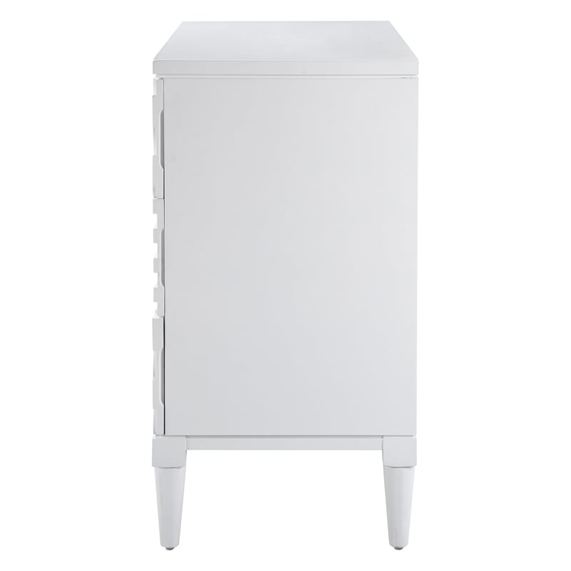 Uttermost Colby Contemporary MDF and Wood Drawer Chest in White