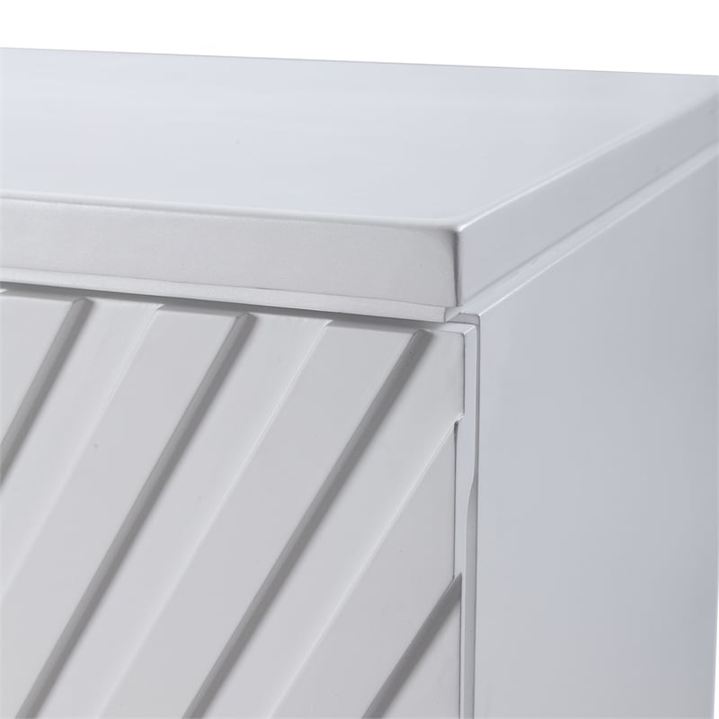 Uttermost Colby Contemporary MDF and Wood Drawer Chest in White
