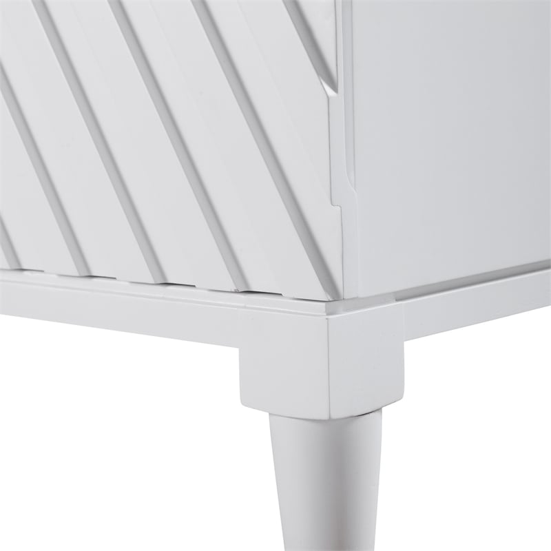 Uttermost Colby Contemporary MDF and Wood Drawer Chest in White