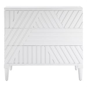 Uttermost Colby Contemporary MDF and Wood Drawer Chest in White