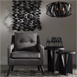 Uttermost Nadette Contemporary Wood Nesting Tables in Black/Woodtone (Set of 2)