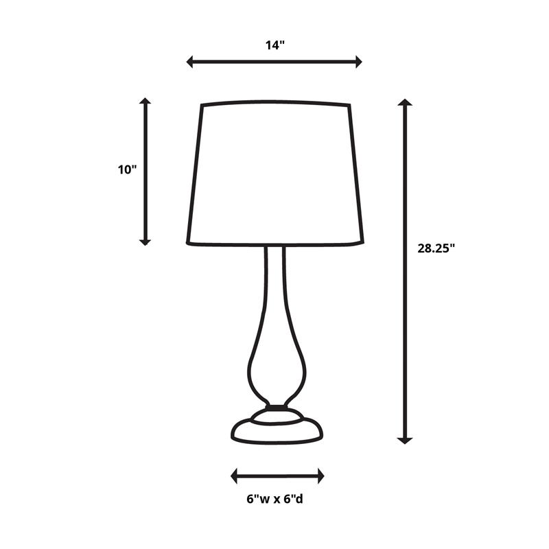 Uttermost Vercana Glass and Metal Table Lamp in Brown/Silver (Set of 2)