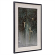 Uttermost Rustic Patina Grande Glass Wood Framed Print in Black/Gold/Green