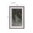 Uttermost Rustic Patina Grande Glass Wood Framed Print in Black/Gold/Green