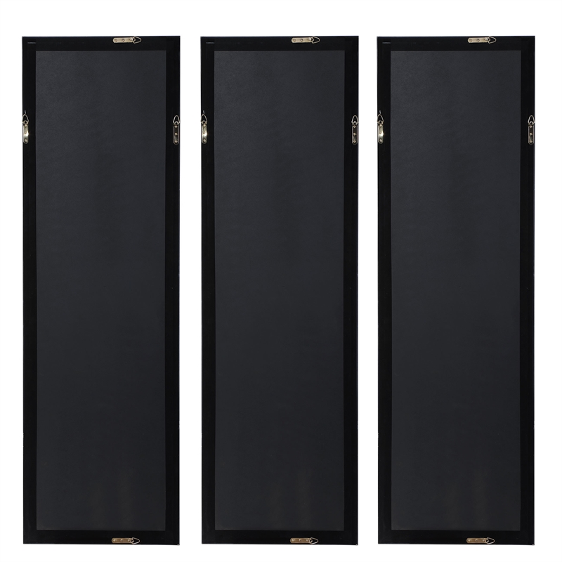 Uttermost Ocean Swell Iron MDF Framed Prints - Black/Blue/Gold/Silver (Set of 3)