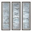 Uttermost Ocean Swell Iron MDF Framed Prints - Black/Blue/Gold/Silver (Set of 3)