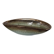 Uttermost Iroquois Transitional Earthenware Bowl in Mint Green/Chocolate Brown