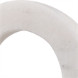 Uttermost Coin Toss Marble Crystal and Iron Rings in White (Set of 3)