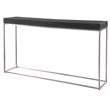 Uttermost Jase Contemporary Wood and Metal Console Table in Black/Silver