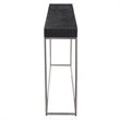 Uttermost Jase Contemporary Wood and Metal Console Table in Black/Silver