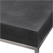 Uttermost Jase Contemporary Wood and Metal Console Table in Black/Silver