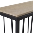 Uttermost Reed Transitional Metal and Stone Console Table in Black/Brown