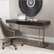 Uttermost Claude Contemporary Wood and Steel Desk in Gray Finish
