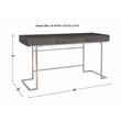 Uttermost Claude Contemporary Wood and Steel Desk in Gray Finish