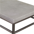 Uttermost Clea Contemporary Stainless Steel and MDF Wood Console Table in Gray