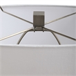 Uttermost Contemporary Resin Marble Iron and Fabric Table Lamp in Gold