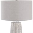 Uttermost Pikes Ceramic Steel and Crystal Table Lamp in Brown and White