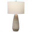 Uttermost Volterra Transitional Ceramic and Steel Table Lamp in Brown/Gray