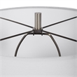 Uttermost Dakota Transitional Ceramic and Steel Table Lamp in White