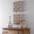 Uttermost Pickford Contemporary Fir Wood and MDF Wall Decor in Natural and Ivory