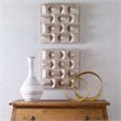 Uttermost Pickford Contemporary Fir Wood and MDF Wall Decor in Natural and Ivory