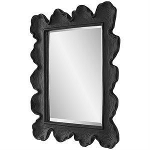 Uttermost Sea Coral Coastal Resin Glass and MDF Mirror in Black
