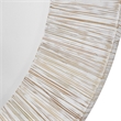 Uttermost Repose Round Coastal Bamboo and Wood Mirror in White