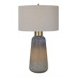 Uttermost Western Sky Ceramic and Fabric Table Lamp in Blue/Bronze