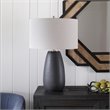 Uttermost Twilight Contemporary Ceramic and Fabric Table Lamp in Black