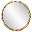 Uttermost Byzantine Round Contemporary Iron Metal and MDF Mirror in Gold