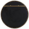 Uttermost Byzantine Round Contemporary Iron Metal and MDF Mirror in Gold