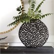 Uttermost Web Contemporary Cast Aluminum Vase in Dark Bronze Finish