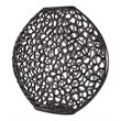 Uttermost Web Contemporary Cast Aluminum Vase in Dark Bronze Finish