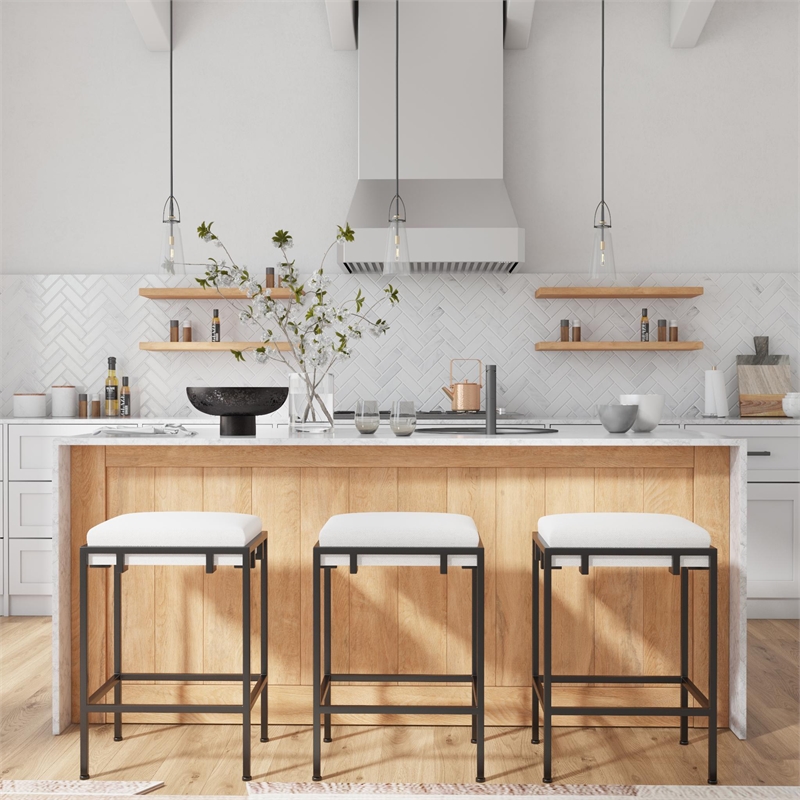 Uttermost Saugus 1-light Steel and Glass Pendant in Black and Brass