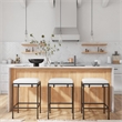 Uttermost Saugus 1-light Steel and Glass Pendant in Black and Brass