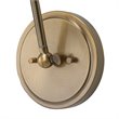 Uttermost Exeter 1-light Farmhouse Steel Adjustable Wall Sconce in Brass