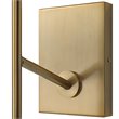 Uttermost Telesto 1-light Mid-Century Steel and Glass Sconce in Black and Brass