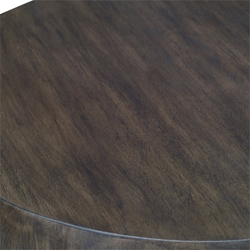 Uttermost Lark Farmhouse Style Minimalist Wooden End Table in Walnut