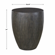 Uttermost Lark Farmhouse Style Minimalist Wooden End Table in Walnut