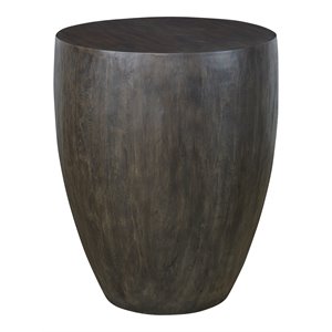 Uttermost Lark Farmhouse Style Minimalist Wooden End Table in Walnut