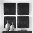 Uttermost Portside Contemporary Beech Wood and Fir Wall Panel in Satin Black
