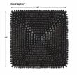 Uttermost Portside Contemporary Beech Wood and Fir Wall Panel in Satin Black