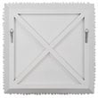 Uttermost Portside Contemporary Beech Wood and Fir Wall Panel in Matte White