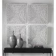 Uttermost Portside Contemporary Beech Wood and Fir Wall Panel in Matte White