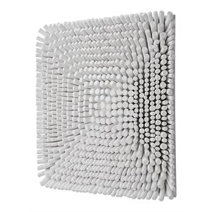 Uttermost Portside Contemporary Beech Wood and Fir Wall Panel in Matte White
