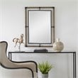 Uttermost Melville Coastal Iron Rope MDF Wood and Glass Mirror in Rust Black