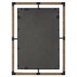 Uttermost Melville Coastal Iron Rope MDF Wood and Glass Mirror in Rust Black