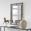 Uttermost Melville Coastal Iron Rope MDF Wood and Glass Mirror in Rust Black