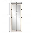 Uttermost Carrizo Transitional Iron Metal and MDF Tall Mirror in Bronze/Gold